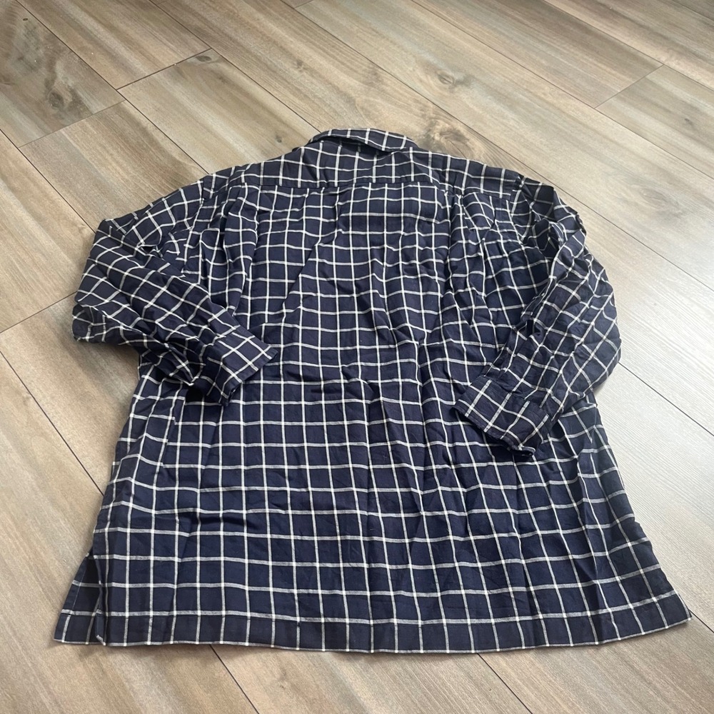 Polo Sport Sportsman Ralph Lauren Navy Cotton Wool Shirt Mens Medium Bin F-17 - Picture 5 of 6